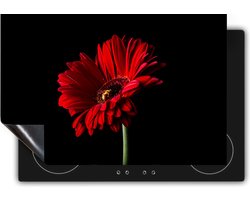 Chefcare Inductie Beschermer Rode Gerbera Bloem - 80x55 cm - Afdekplaat Inductie - Kookplaat Beschermer - Inductie Mat