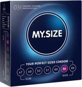 MY.SIZE Pro 64 mm Condooms - 3 stuks