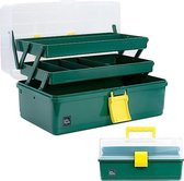 Boîte à outils vide - Boîte à outils vide - Boîte à outils - 32,5 cm - Vert