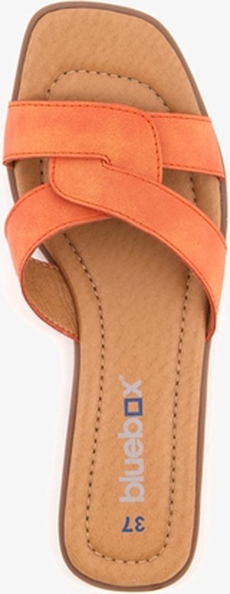 Blue Box dames slippers oranje - Maat 41