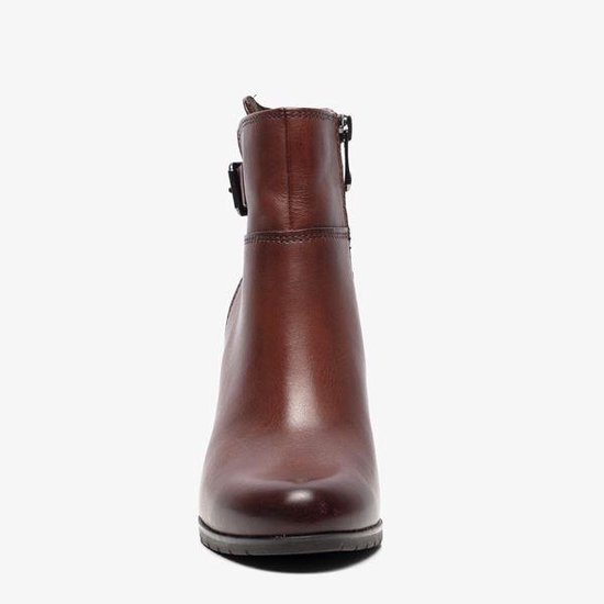 Harper leren dames enkellaarsjes - Cognac - Maat 41 | bol.com