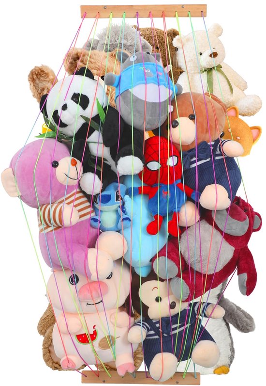 Macramé touw knuffeldier net hangmat Macramé hangend net hangmat voor
