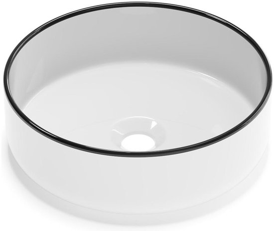 Marho Qira opzetwastafel 35 x 50 x 12 cm keramiek mat zwart kopen? | Wastafels