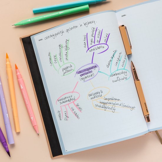 Oudroze academische SuccesPlanner '22-'23 - weekplanner & agenda - combineert je privé en school in één planner - Oudroze - augustus '22 - juli '23
