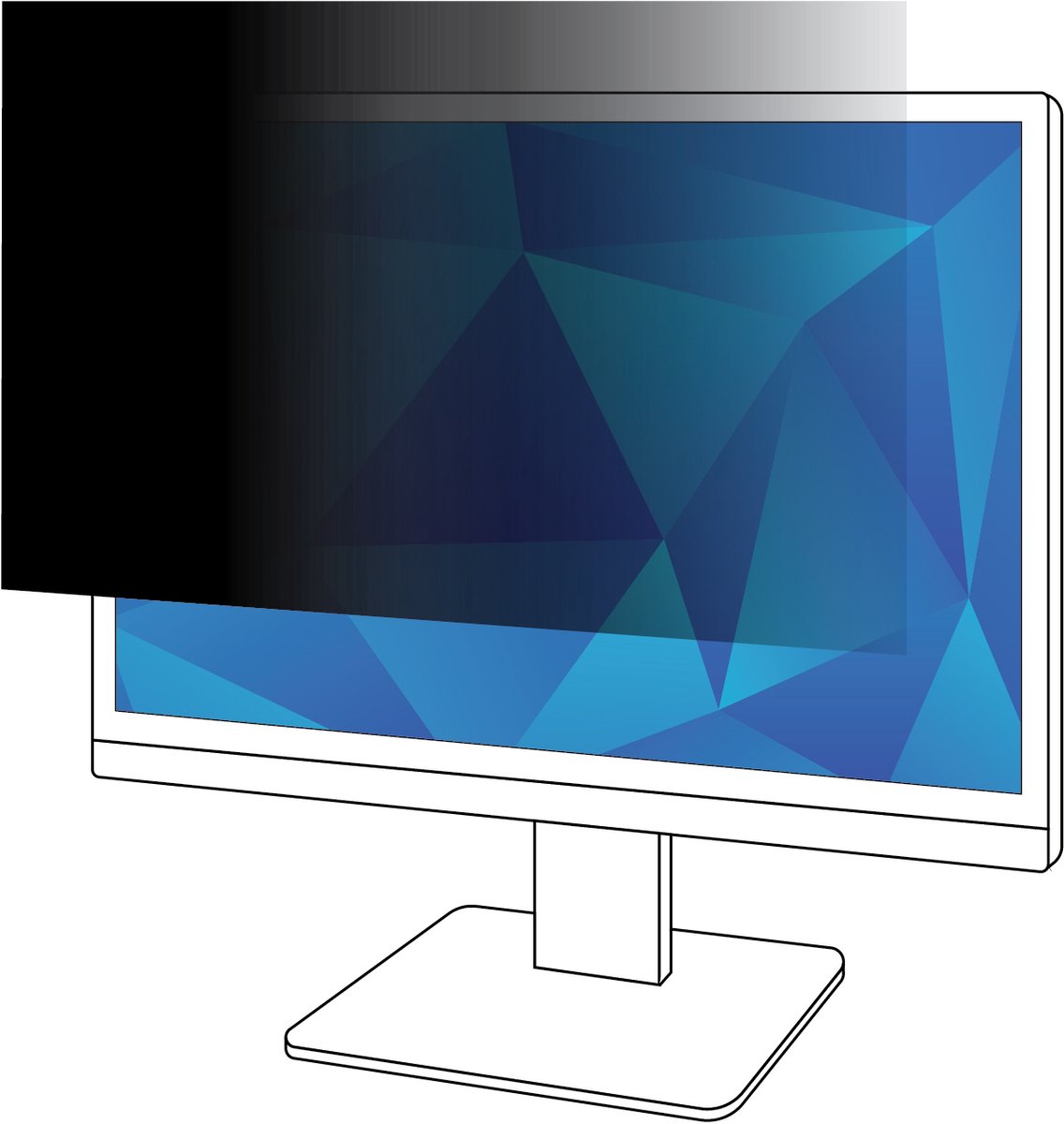 3M Privacy Filter voor 24in Monitor, 16:10, PF240W1B