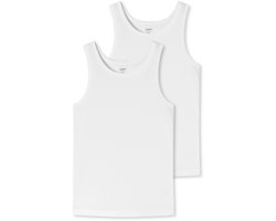 Schiesser Uncover Heren Singlet - Wit - 2-Pack - Maat M