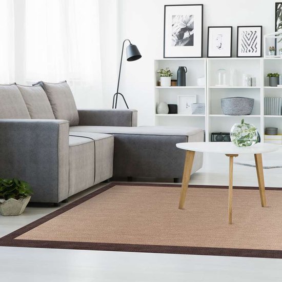 Storesdeco Premium vinyl vloerkleed, antislip, binnen/buiten - donkerbruin, 60 x 90 cm — afbeelding 3