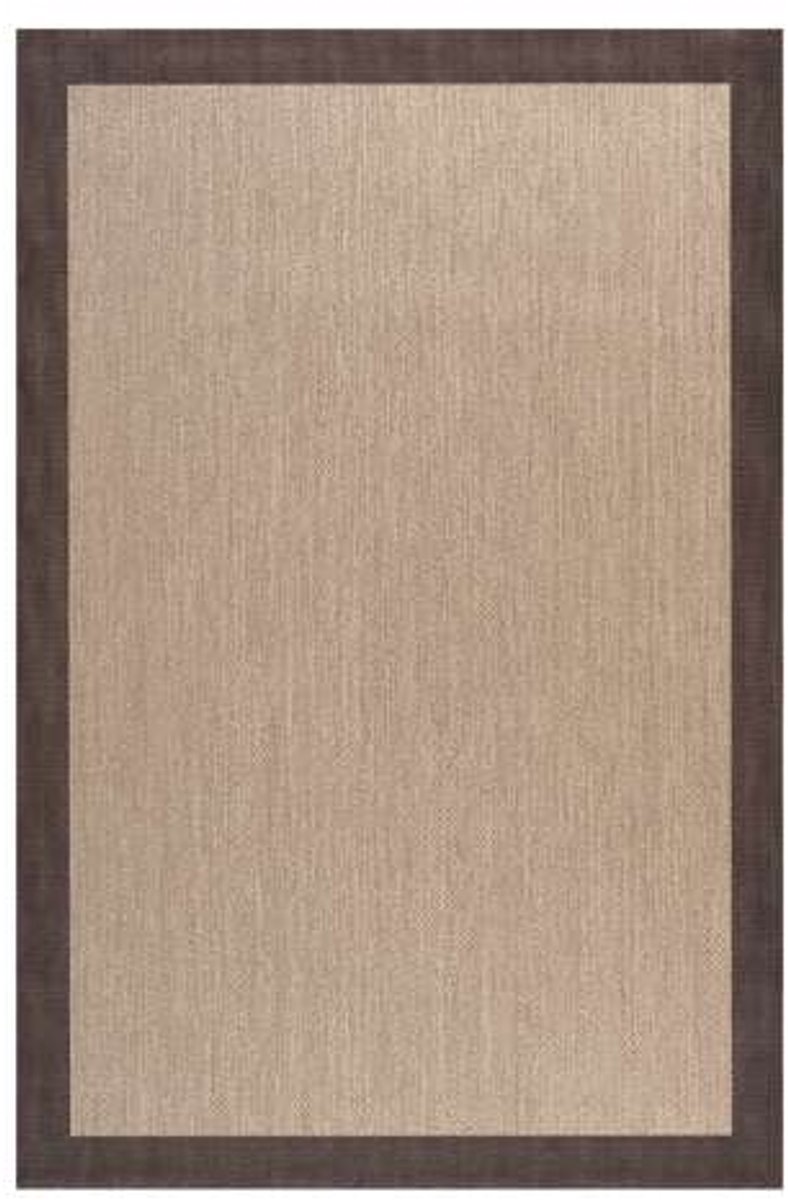 Storesdeco Premium vinyl vloerkleed, antislip, binnen/buiten – donkerbruin, 80 x 150 cm