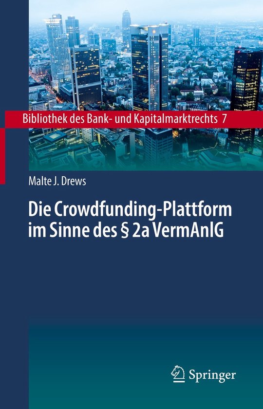 Die Crowdfunding Plattform im Sinne des 2a VermAnlG - cover