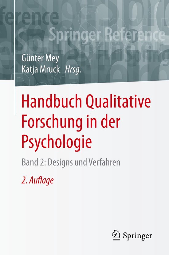Handbuch Qualitative Forschung in der Psychologie - cover