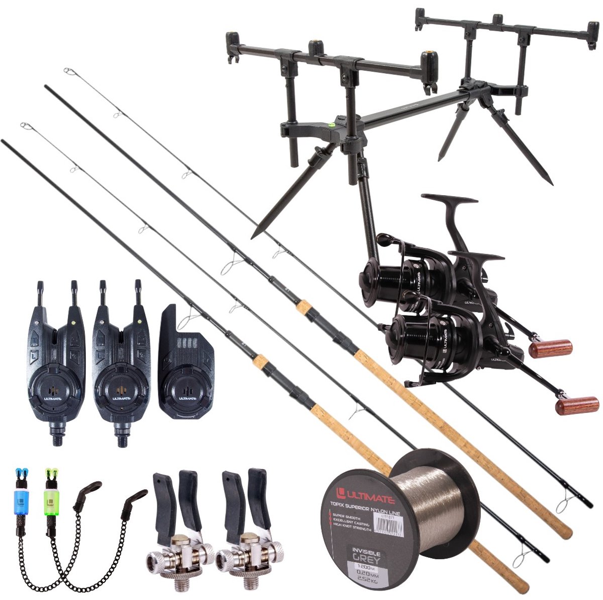 Ultimate Bionic High End Carp Set 12ft Extender Kurk Handvat | Karper set
