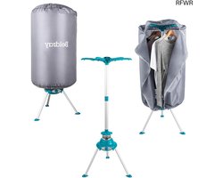 RFWR® Verwarmde Kledingluchter - Binnen Wasdroger met 6 Hangers en 6 Warmte-instellingen voor Snel Drogen
