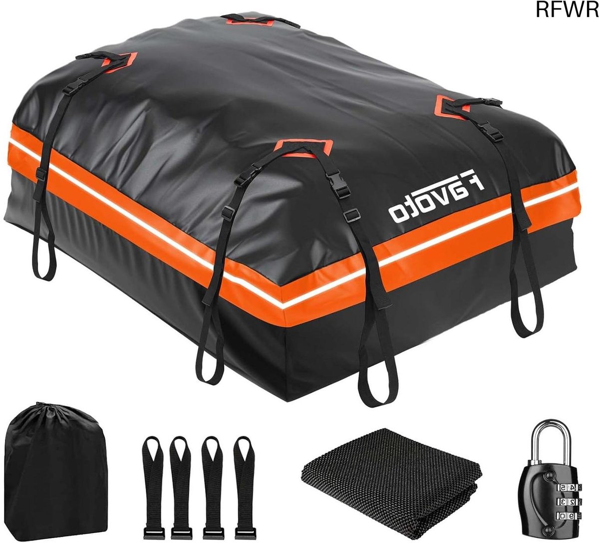 RFWR® Opvouwbare Dakkoffer 425 Liter - Waterdichte Bagageoplossing voor Auto's en SUV's