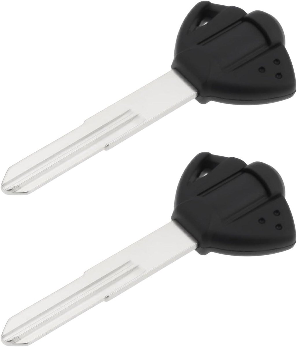 Allecto Plus - 2 Lege Motorfiets Sleutel Blades voor Suzuki GSXR600 750 GSXR1000 - Ongesneden - Reserve - Vervanging