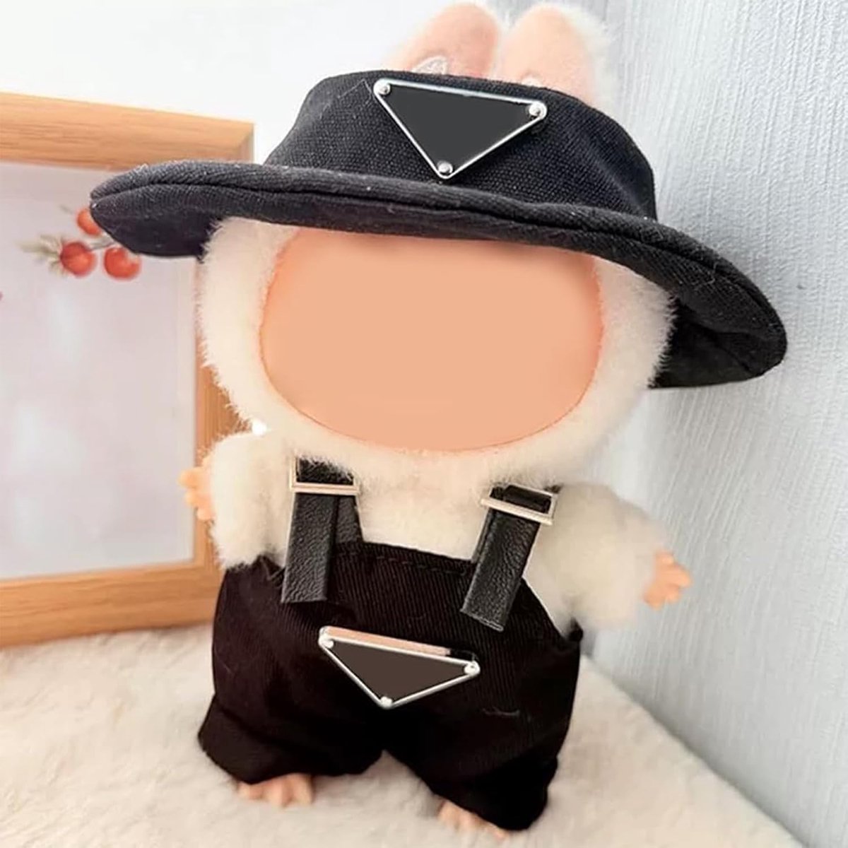 Vêtements Labubu De 17cm, 1 Pièce, Mini Tenue De Poupée En Peluche, Accessoires, Salopette, Cape, Robe, Pyjama, Chemise Pour Poupées En Vinyle, Cadeau Pour Fans