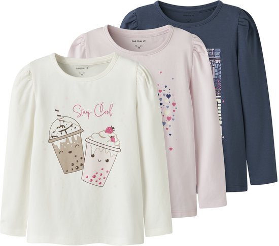 NAME IT - NMFOLLIA 3P LS TOP PB - Filles - Chemisiers