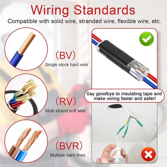 LOMUG 50 Stück Kabelverbinder Wasserdicht, KFZ Stecker 2 Polig, Kabel