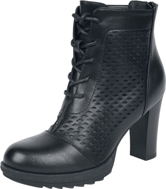 Black Premium by EMP Zwarte hoge hakken met ruitpatroon - Dames - EU40
