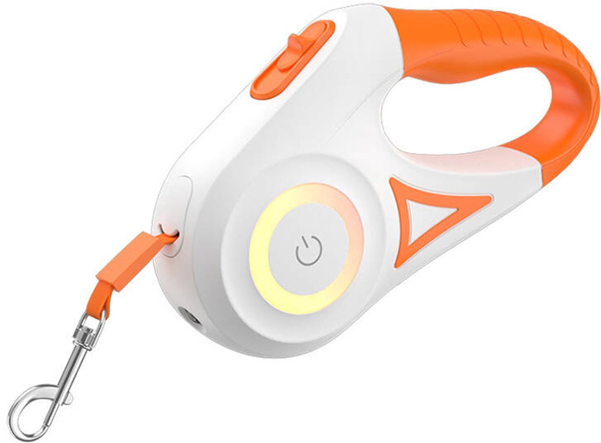Rojeco Automatische Led-Lijn Voor Huisdieren 5M Oranje Nachtzichtigheid