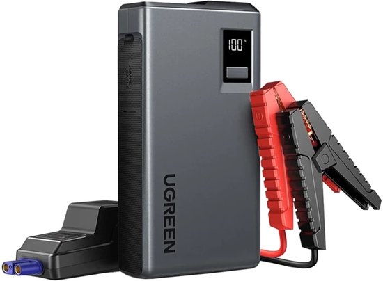 Ugreen Jump Starter Auto 1000A 12000mAh Powerbank USB-C USB-A LED verlichting compact veilig