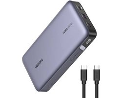 UGREEN 145W - 25000mAh Powerbank - voor Smartphone tablet en laptop - Externe batterij - 3 poorten USB en USB C - PD3.0 QC3.0 -MacBook Pro/Air, iPhone 14 Pro, Galaxy S23 Ultra, Dell