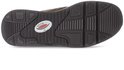 Onderkant van een bruine sneaker met het Rollingsoft logo en een grof profiel.