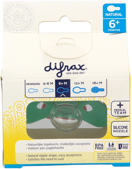 Difrax Fopspeen Combi - 6+ Maanden - Ring van Difrax — afbeelding 4