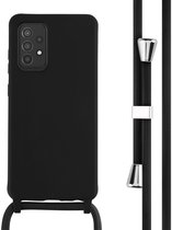 Coque Samsung Galaxy A52 (5G) / A52s / A52 (4G) - Coque en Siliconen iMoshion avec cordon - Zwart