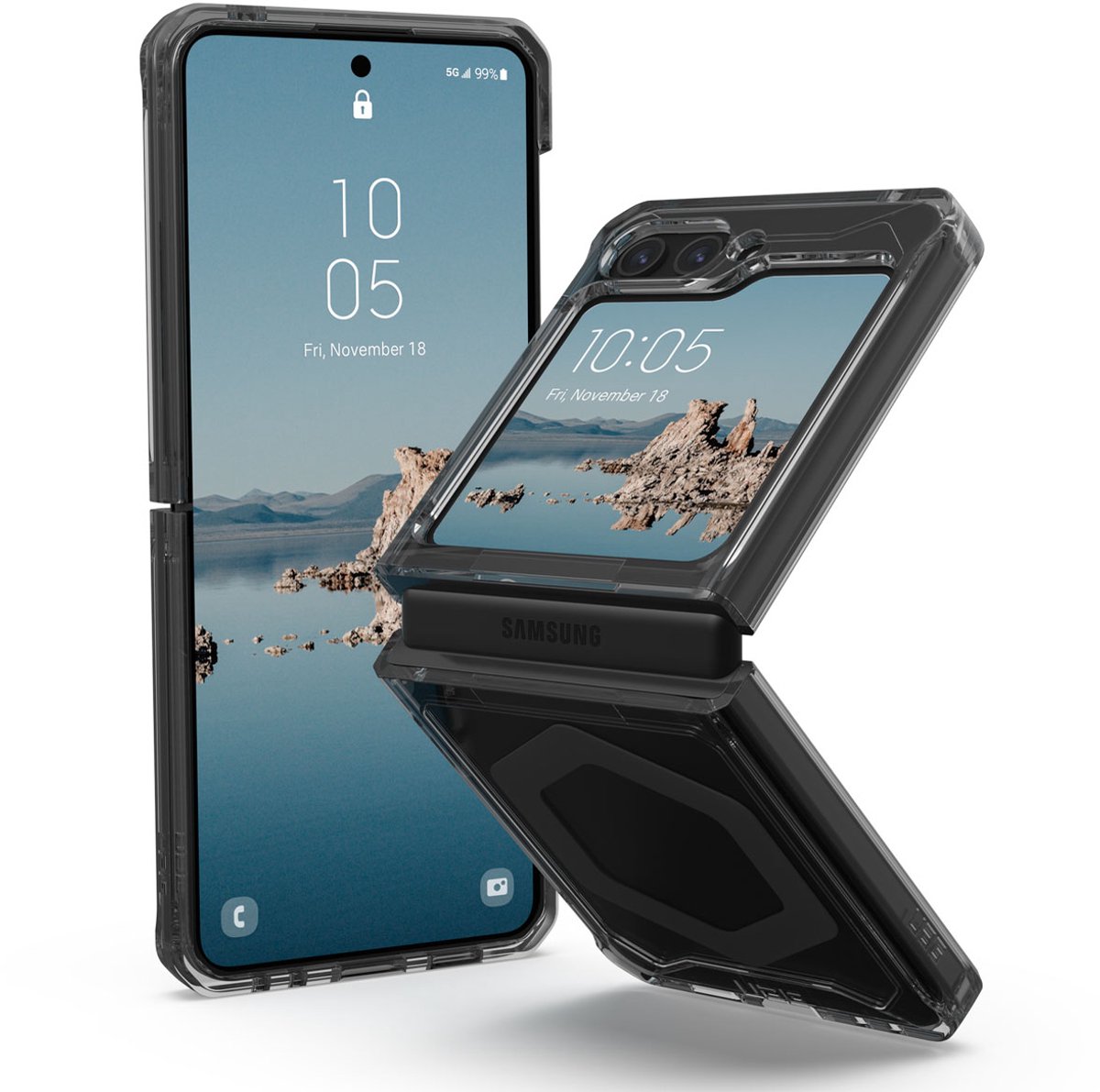 UAG Hoesje Geschikt voor Samsung Galaxy Z Flip 5 - UAG Plyo Pro Backcover - grijs