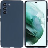 Coque Samsung Galaxy S21 FE iMoshion Color Backcover - Bleu Foncé