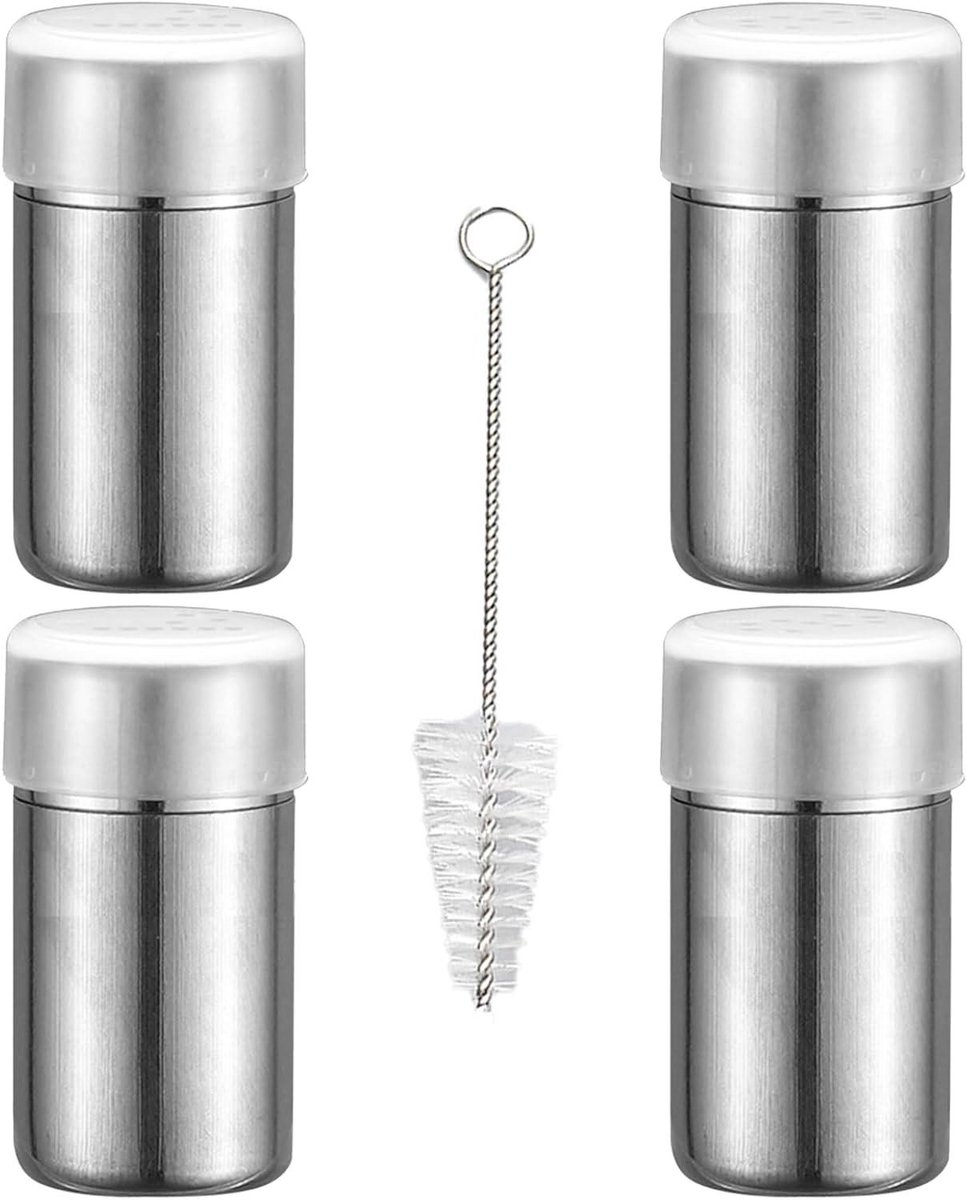 JGS Premium - Mini-zoutvaatjes set van 4 voor bentobox en camping