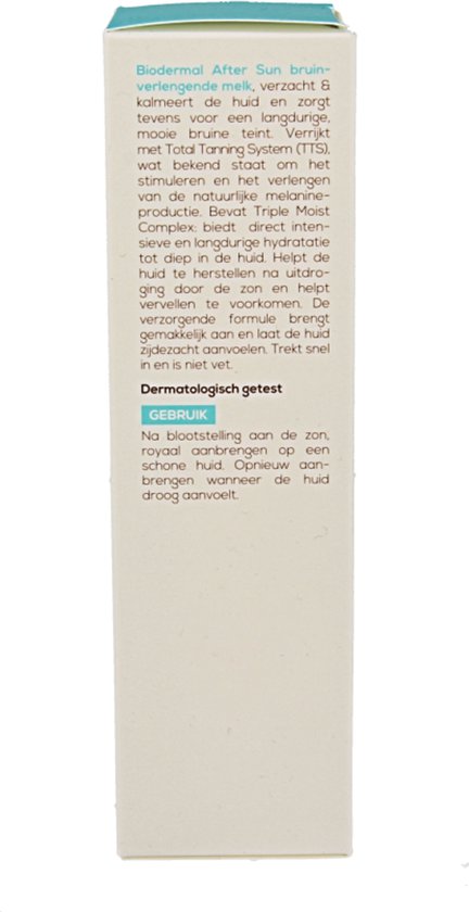 Biodermal Aftersun Bruinverlengende melk - aftersun met kalmerende panthenol (provitamine B5) - 200ml