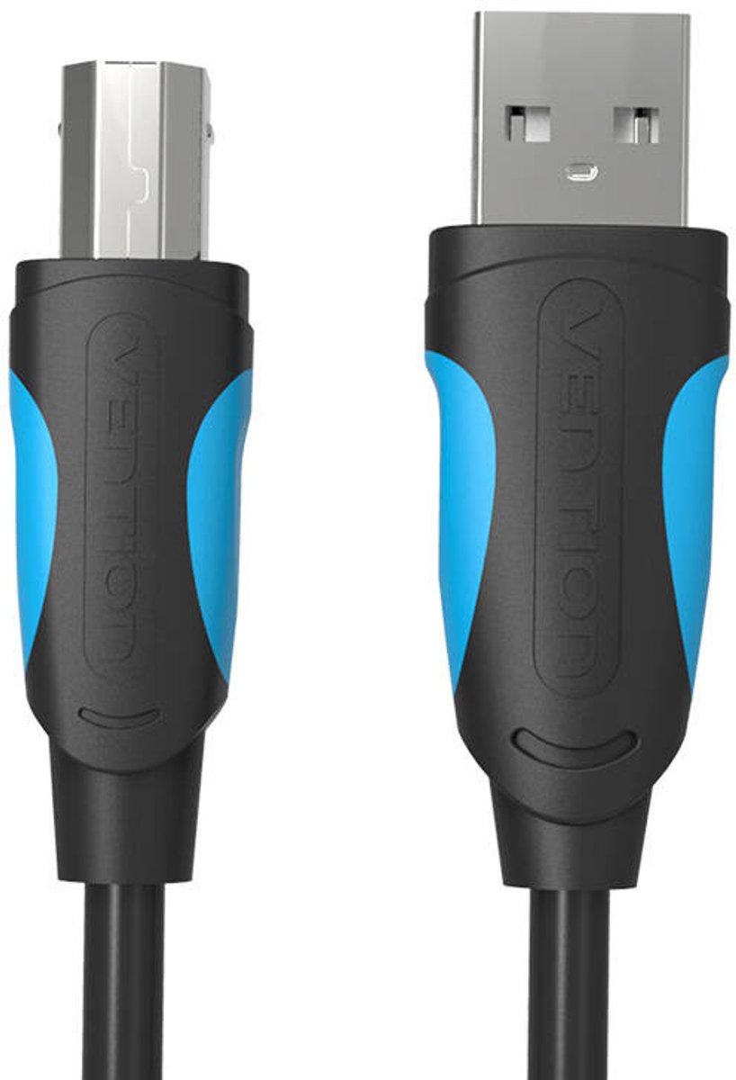 Vention Usb Naar Usb B Kabel Voor Printer Scanner Laptop 1 Meter Zwart