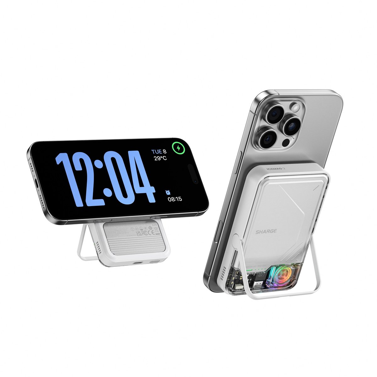 SHARGE ICEMAG 2 Powerbank Qi2 10000mAh- 30W - MagSafe - afbeelding 3