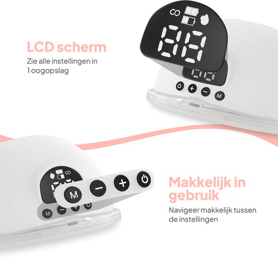 Tire-lait électrique double sans fil MAMMIE - avec fonction minuterie - Mains libres et portable - Sans BPA