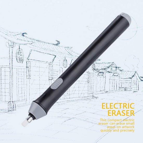 Precision Pencil Eraser, Tenwin Electric Battery Operated Drawing ...