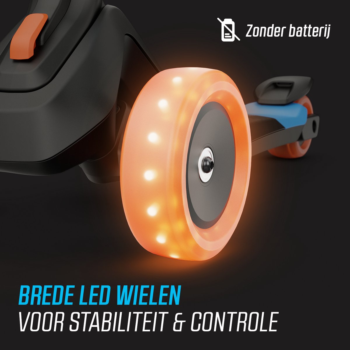 BERG Nexo Kinderstep - Step 3 wielen - Vanaf 2 jaar - Opvouwbaar - In hoogte verstelbaar - Incl. LED-deck + LED wielen - Blauw — afbeelding 6