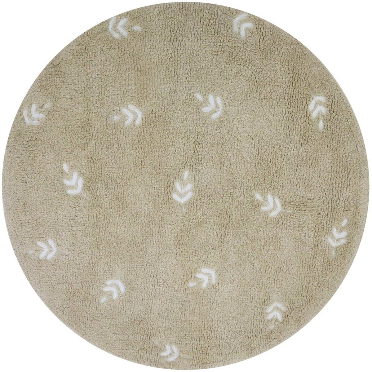 Puck Leaf Vloerkleed - 90 cm - Beige