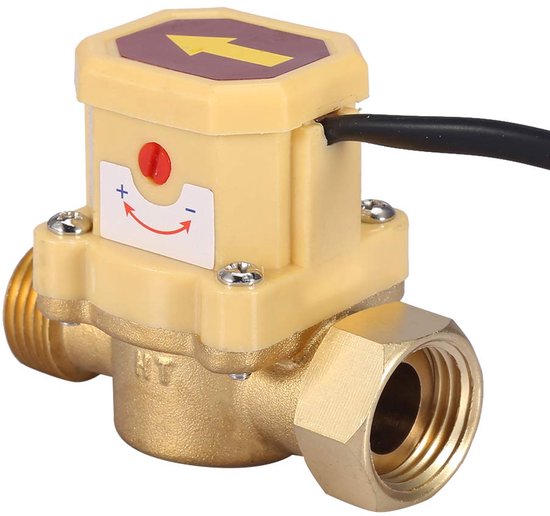 Water Flow Switch - Waterpomp control - G1/2-G1/2 - Voor warm en koud ...