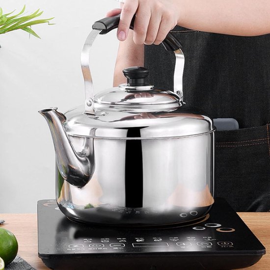 5.5L Tea Kettle, Large Capacity Stainless Steel Comfortable Grip Whistling Tea Kettle for Gas Stove Induction Cooker — afbeelding 3
