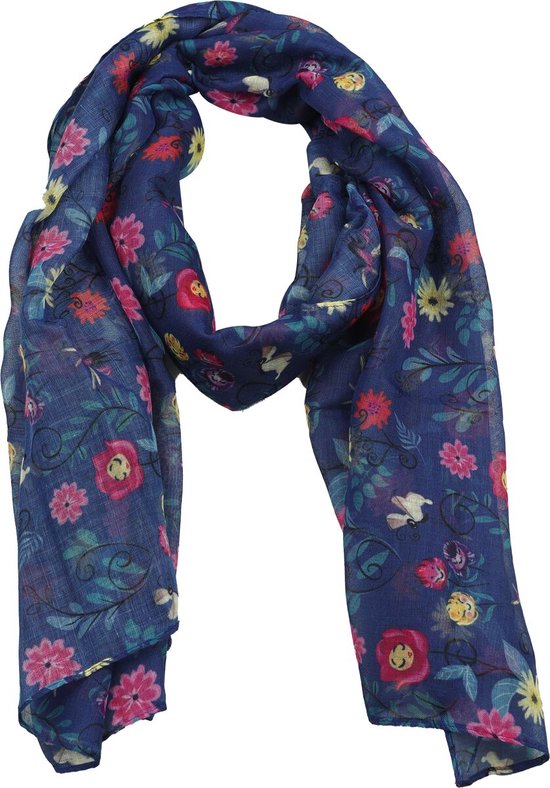 Écharpe femme Alice au pays des merveilles à fleurs colorées - Multicolore - Standard