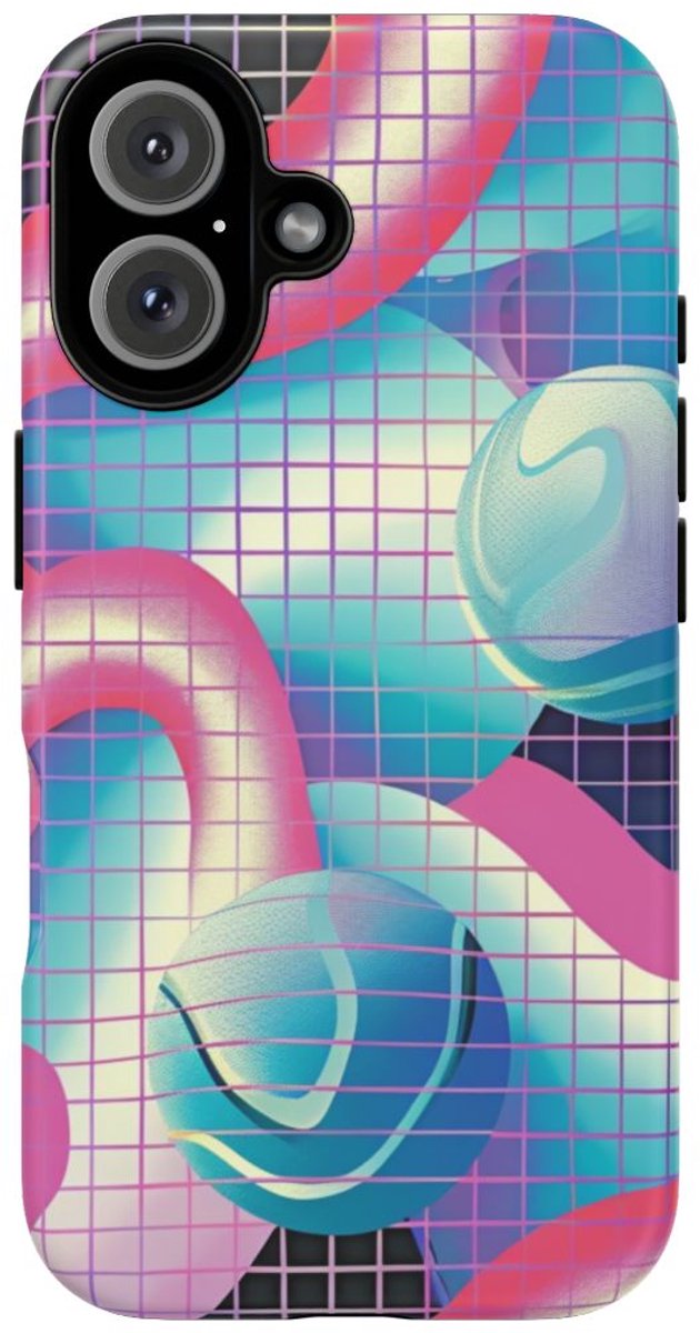 Abstract 3D Geometrisch Patroon – Telefoonhoesje Geschikt voor iPhone 16