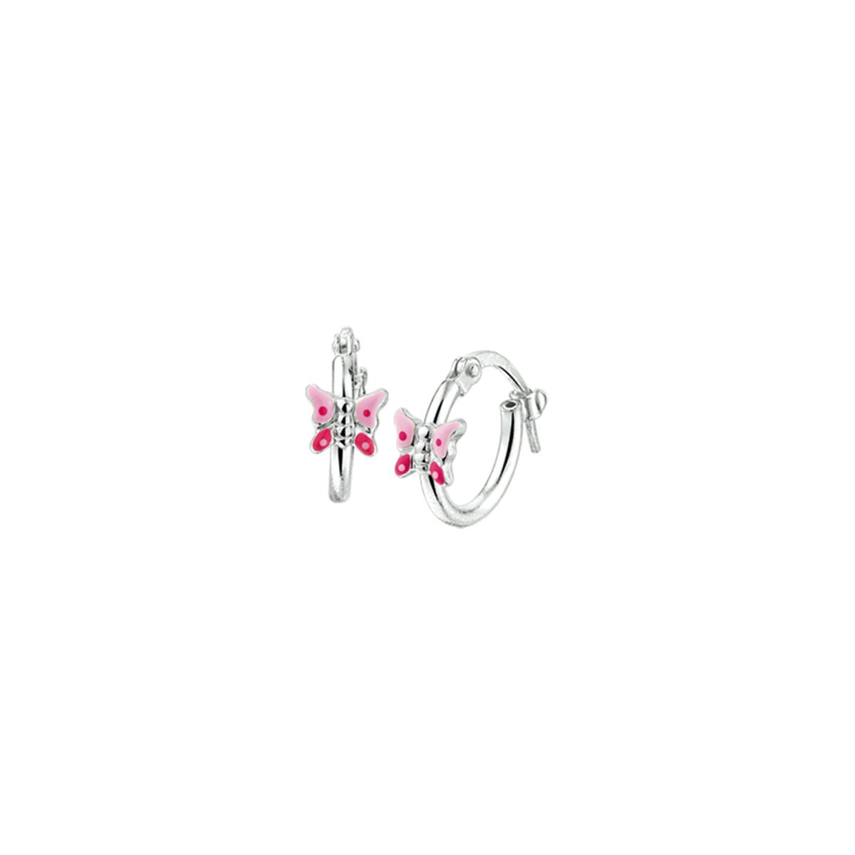 Yep! oorringen vlinder - 12 mm - Zilver