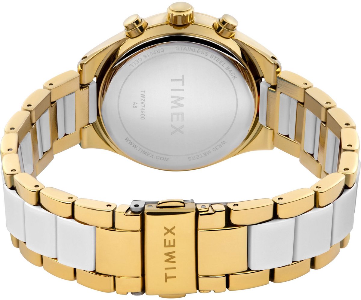 Timex Timex Classic Premium Quartz Analog Chronograph Gouden Toon Case: 100% Alloy| Bracelet: 100% Alloy 38 mm TW2V74700AJ, TW2V74800AJ, TW2V74900AJ, TW2V75000AJ
