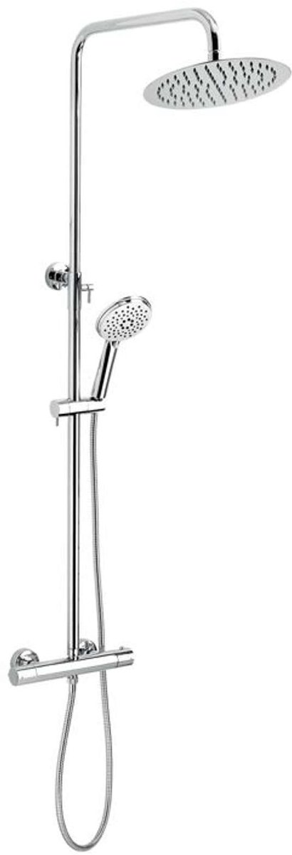 Novaservis Titania Pure - Doucheset met thermostaat, diameter 25 cm, chroom SET032/TER,0