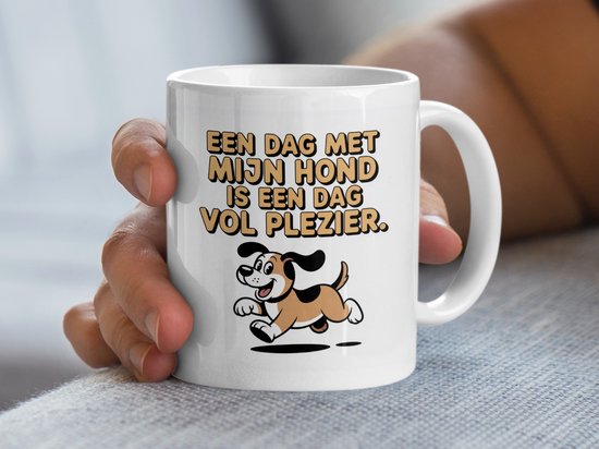 Honden Mok, Een Dag Met Mijn Hond, Hond Liefhebber Cadeau, Beagle Mok, Dieren Mok, Hond Mama, Hond Papa, Kerst Mok