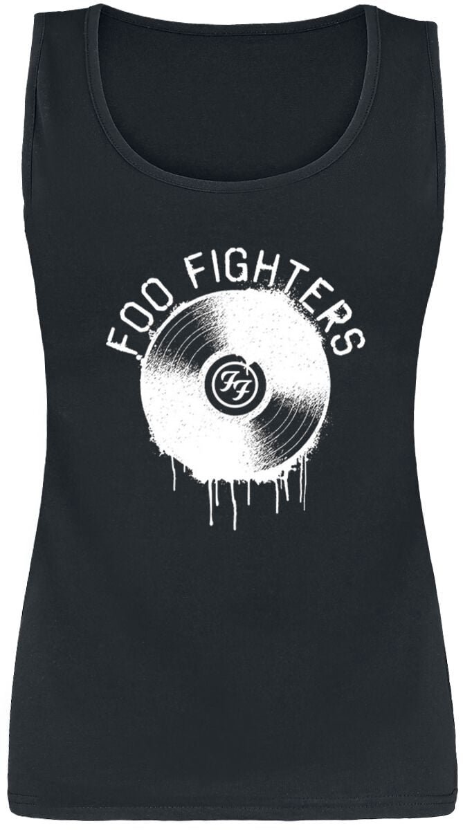 Foo Fighters Record Dames Top - zwart - L