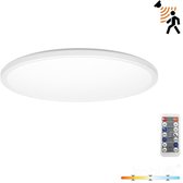 Zwarte Plafondlamp Met Bewegingsdetector Sensor