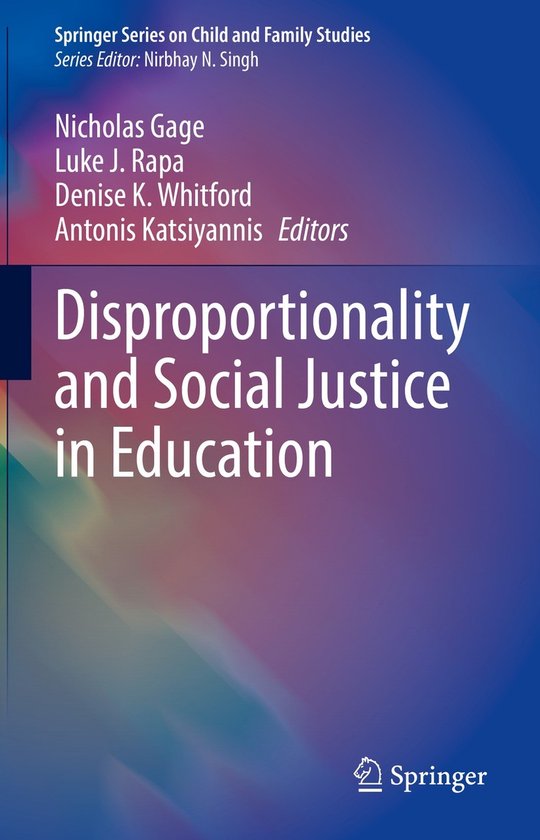 Springer Series on Child and Family Studies- Disproportional ... - cover
