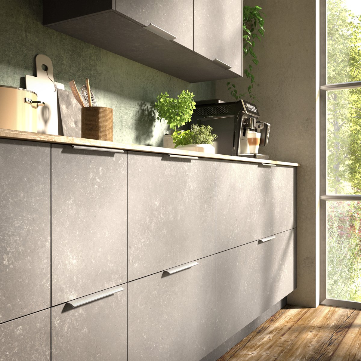 Mi Satori Bauhaus meubelgreep Nikkelmat : 160 mm